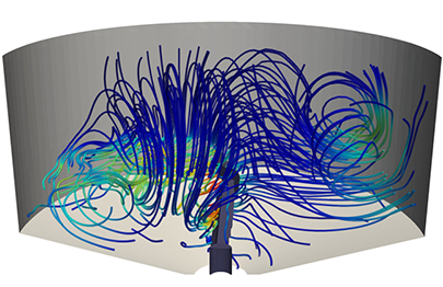 CFD simulation shows excellent mixing results - mashwing agitator for brewhouses - Bucher Denwel