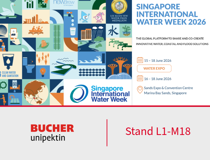 Bucher Unipektin at Singapore International Water Week 2026
