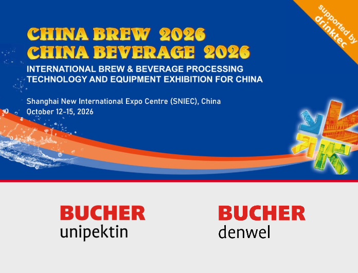Bucher Unipektin und Bucher Denwel bei der China Brew 2026
