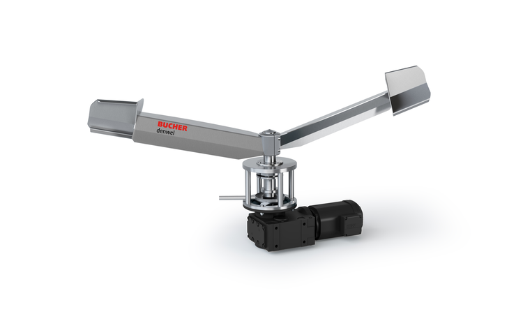 Mashwing agitator for brewing - homogeneity and rapid distribution of heat throughout the mash - Bucher Denwel